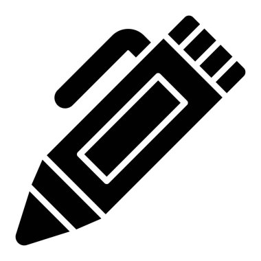 İşaretleyici Vektör Simgesi Tasarım İllüstrasyonu