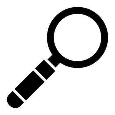 Büyütücü Cam Vektör Simgesi Tasarım İllüstrasyonu