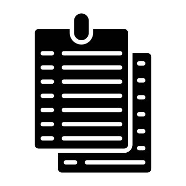 Yapışkan Not Vektör Simgesi Tasarım İllüstrasyonu