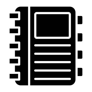 Günlük Vektörü Simgesi Tasarım İllüstrasyonu