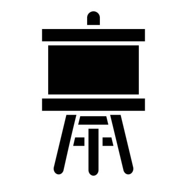 Easel Vektör Simgesi Tasarım İllüstrasyonu