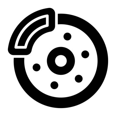 Disk Kırma Vektör Simgesi Tasarım İllüstrasyonu