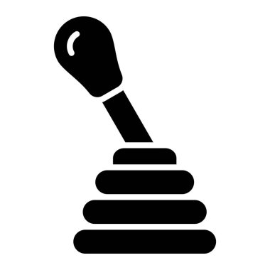 Vites Çubuğu Vektör Simgesi Tasarım İllüstrasyonu