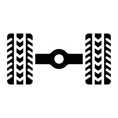 Axle Vektör Simgesi Tasarım İllüstrasyonu