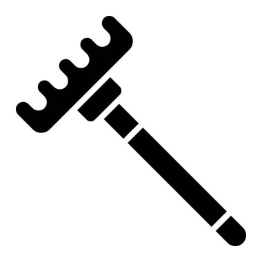 Tırmık Vektörü Simgesi Tasarımı Çizimi