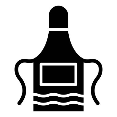 Önlük Vektörü Simgesi Tasarım İllüstrasyonu