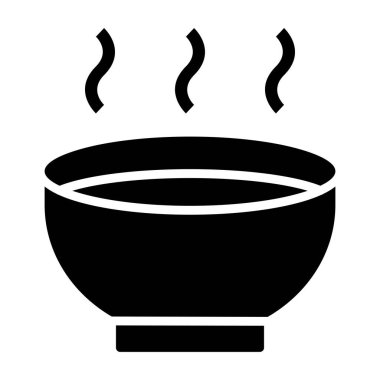 Bowl Vektör Simgesi Tasarım İllüstrasyonu