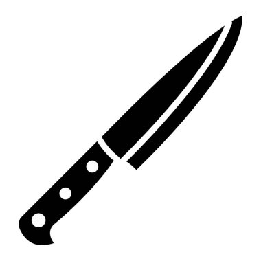 Bıçak Vektörü Simgesi Tasarım İllüstrasyonu