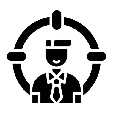 Baş Avlama Vektörü Simgesi Tasarım İllüstrasyonu