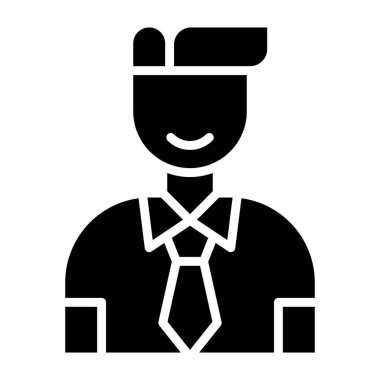 İş adamı Vektör Simgesi Tasarım İllüstrasyonu