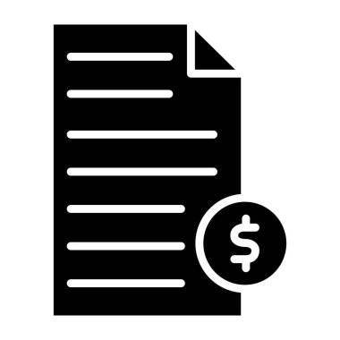 Finansal Vektör Simgesi Tasarım İllüstrasyonu