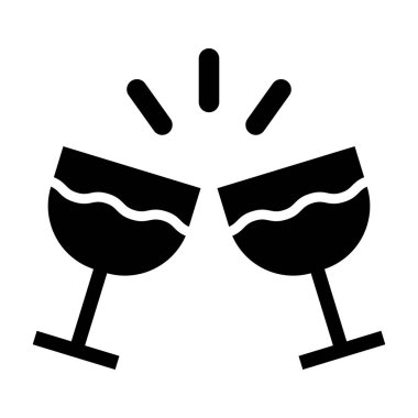 Cam Vektör Simgesi Tasarım İllüstrasyonu