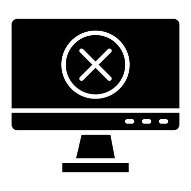 Yasaklama Vektörü Simgesi Tasarım İllüstrasyonu