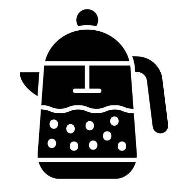 Fransız Basın Vektörü Simgesi Tasarım İllüstrasyonu