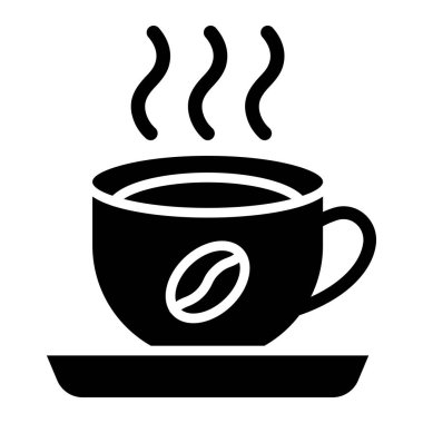 Espresso Vektör Simgesi Tasarım İllüstrasyonu