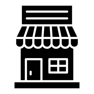 Cafe Vektör Simgesi Tasarım İllüstrasyonu