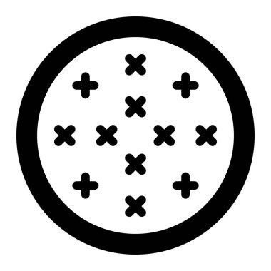 Çapraz İlmek Vektör Simgesi Tasarım İllüstrasyonu