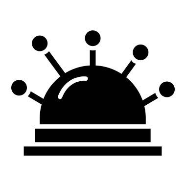 İğnelik Vektör Simgesi Tasarım İllüstrasyonu