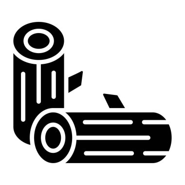 Tahta Vektör Simgesi Tasarım Çizimi