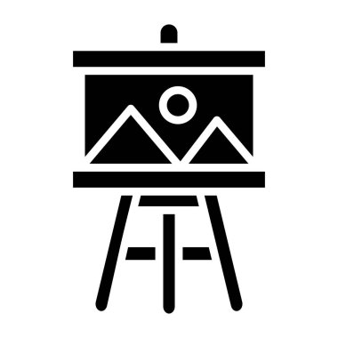 Boyama Vektörü Simgesi Tasarım İllüstrasyonu