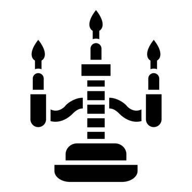 Mum Vektörü Simgesi Tasarım İllüstrasyonu