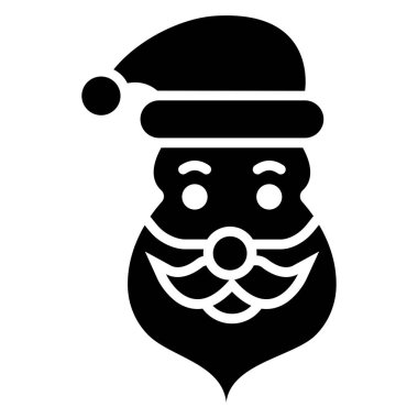 Noel Baba Vektör Simgesi Tasarım İllüstrasyonu