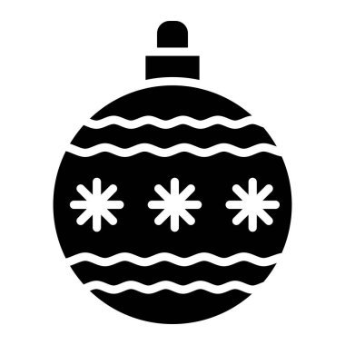 Noel Topu Vektör Simgesi Tasarım İllüstrasyonu