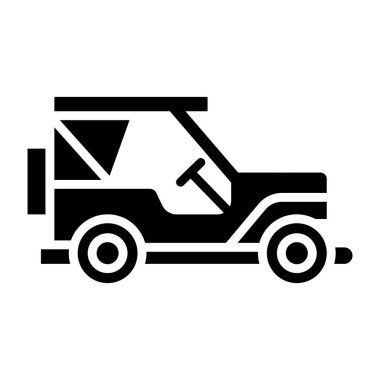 Jeep Vector Icon Design Illustration clipart