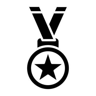 Madalya vektör tasarım illüstrasyonu