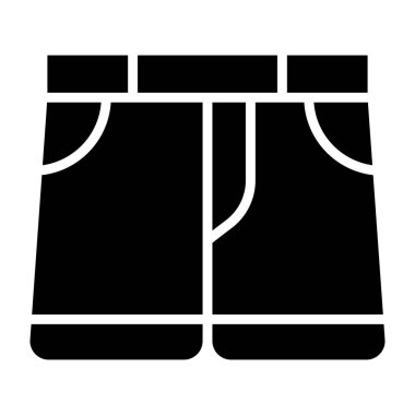 Kısa Vektör Simgesi Tasarım İllüstrasyonu