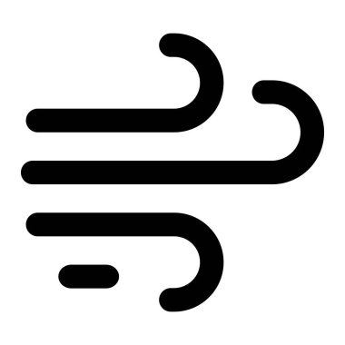 Rüzgâr vektör simgesi tasarımı çizimi