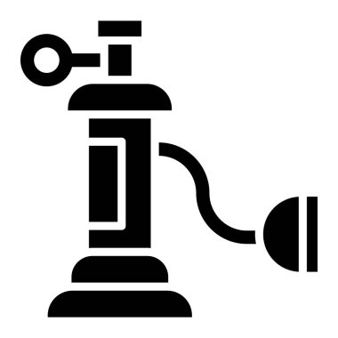 Oksijen Tankı Vektör Simgesi Tasarım İllüstrasyonu