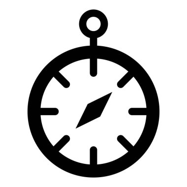 Kronometre Vektör Simgesi Tasarım İllüstrasyonu