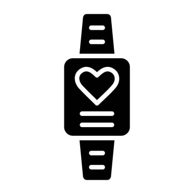 Akıllı saat Vektör Simgesi Tasarım İllüstrasyonu