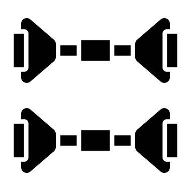 Göğüs Genişletici Vektör Simgesi Tasarım İllüstrasyonu