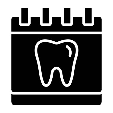 Randevu Vektörü Simgesi Tasarım İllüstrasyonu