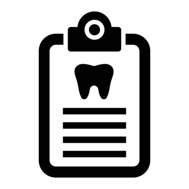 Diş Denetim Vektörü Simgesi Tasarım İllüstrasyonu