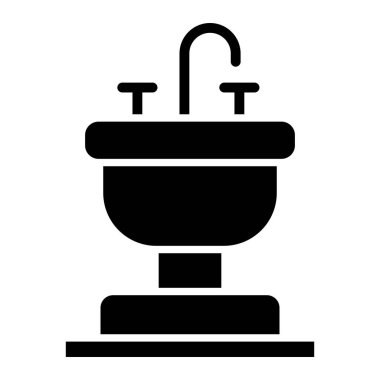 Batık Vektörü Simgesi Tasarım Çizimi