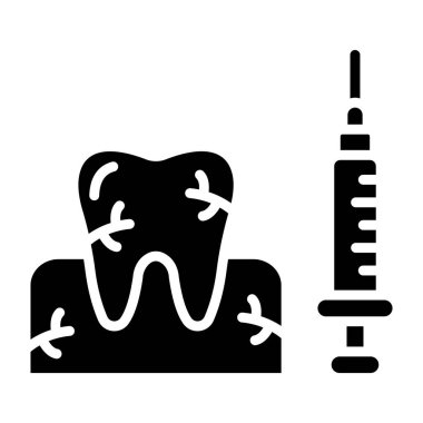 Anestezi Vektör Simgesi Tasarım İllüstrasyonu