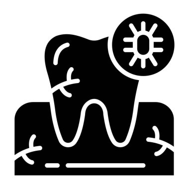 Enfeksiyon Vektörü Simgesi Tasarım İllüstrasyonu