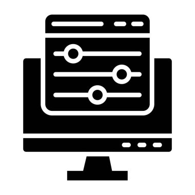 Renk denetimi Vektör Simgesi Tasarım İllüstrasyonu