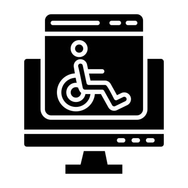 Accessability Vector Icon Design Illustration clipart