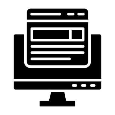 Ön uç Vektör Simgesi Tasarım İllüstrasyonu