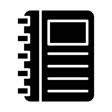 Günlük Vektörü Simgesi Tasarım İllüstrasyonu