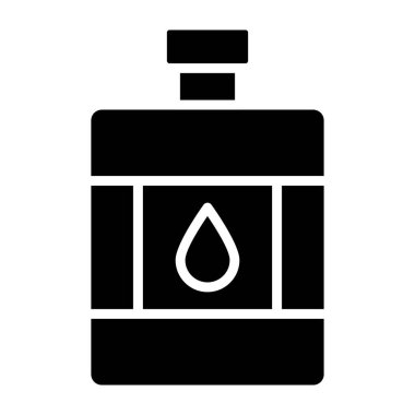 Kalça Şişesi Vektör Simgesi Tasarım İllüstrasyonu