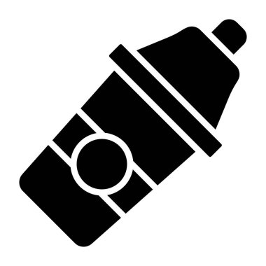 Kokteyl Sarsıcı Vektör Simgesi Tasarım İllüstrasyonu