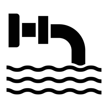 Boşaltma Vektörü Simgesi Tasarım İllüstrasyonu