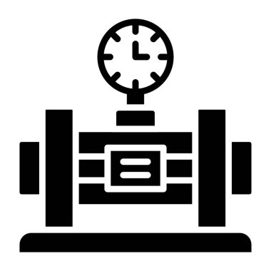 Ölçü Vektörü Simgesi Tasarım İllüstrasyonu