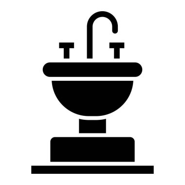 Batık Vektörü Simgesi Tasarım Çizimi