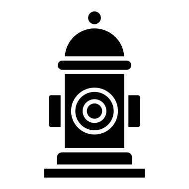 Hydrant Vektör Simgesi Tasarım İllüstrasyonu